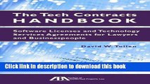 Ebook The Tech Contracts Handbook: Software Licenses and Technology Services Agreements for