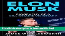 Books Elon Musk: Biography of a Billionaire Visionary (Entrepreneurship, Success, Innovation,