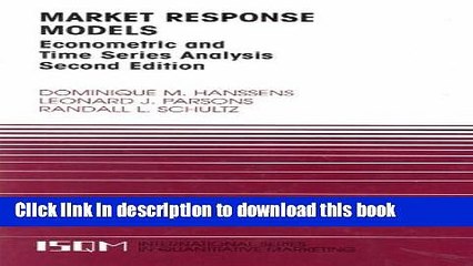 Ebook Market Response Models: Econometric and Time Series Analysis (International Series in