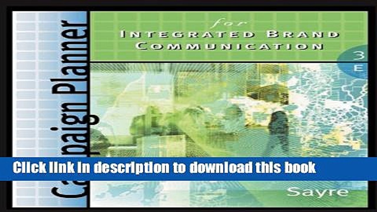 Books Campaign Planner for Integrated Brand Communications Full Online