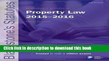Ebook Blackstone s Statutes on Property Law 2015-2016 Free Online