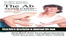Ebook The AB Revolution Fourth Edition - No More Crunches No More Back Pain Full Online