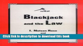 Ebook Blackjack and the Law Free Online