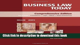 Books Business Law Today: Comprehensive Free Online