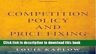Ebook Competition Policy and Price Fixing Free Online