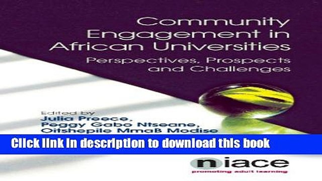 Ebook Community Engagement in African Universities: Perspectives, Prospects and Challenges Free