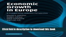 Download  Economic Growth in Europe: A Comparative Industry Perspective  Online