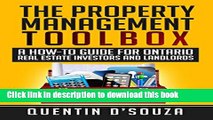 Books The Property Management Toolbox: A How-To Guide for Ontario Real Estate Investors and