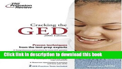 Books Cracking the GED, 2006 (Test Prep) Free Online