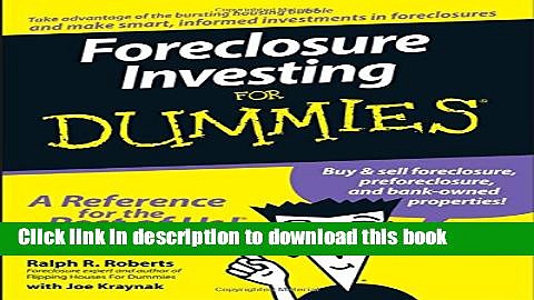 Ebook Foreclosure Investing For Dummies Free Online