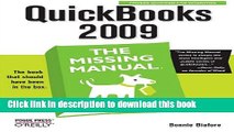 Books QuickBooks 2009: The Missing Manual Free Online