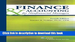 Books Finance   Accounting for Nonfinancial Managers (2011) Full Online