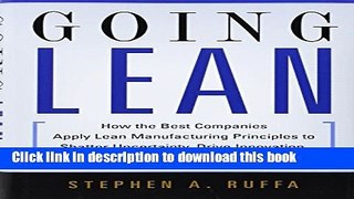 Ebook Going Lean: How the Best Companies Apply Lean Manufacturing Principles to Shatter