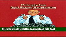 Ebook Principles of Real Estate Syndication Free Online