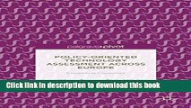 PDF  Policy-Oriented Technology Assessment Across Europe: Expanding Capacities  Free Books