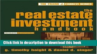 Books The Real Estate Investment Handbook Free Online