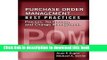 Books Purchase Order Management Best Practices: Process, Technology, and Change Management Free