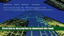 Ebook By Jan Williams - Financial   Managerial Accounting (16th Edition) (12.12.2010) Free Download