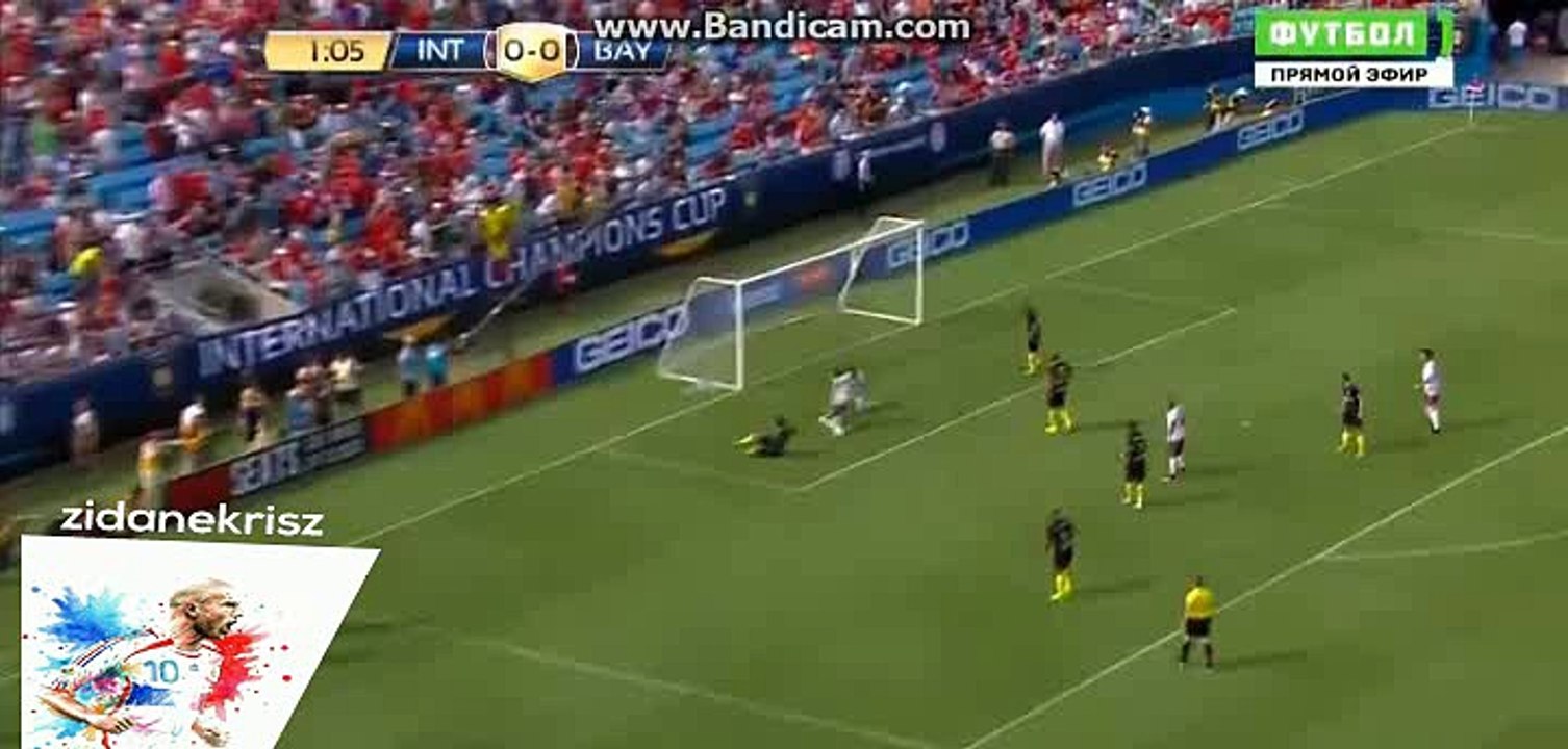 Franck Ribery Amazing Save HD - Inter Milan vs Bayern Munich - International Champions Cup - 30/07/2016