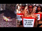 Protests mark the beginning of San Fermin festival