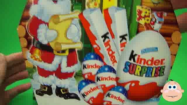 Kinder Surprise Eggs New Special Edition Santa Claus Christmas Mix Toys Opening & Unboxing(ipad)