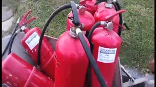 Fire extinguishers of parloament building updated, Report by Shakir Solangi, Dunya News.