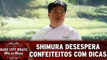 Com dicas emblemáticas, Shimura desespera confeiteiros