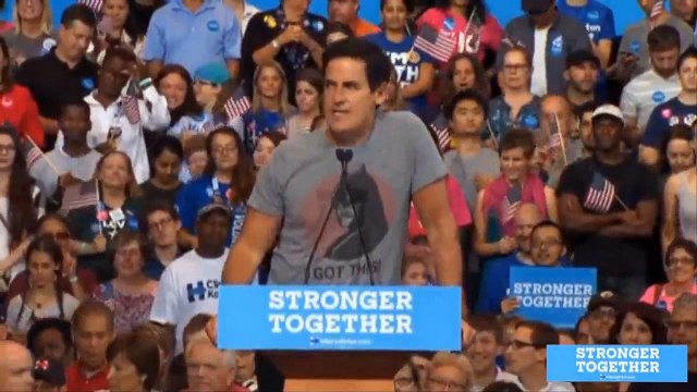 Mark Cuban baits Trump at HRC rally