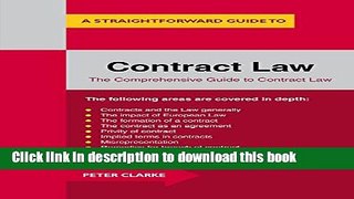 Books Contract Law: A Straightforward Guide Full Online
