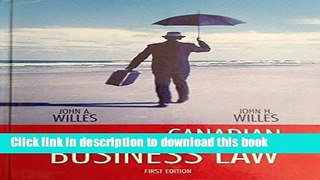 Books Essentials of Canadian Business Law Free Online