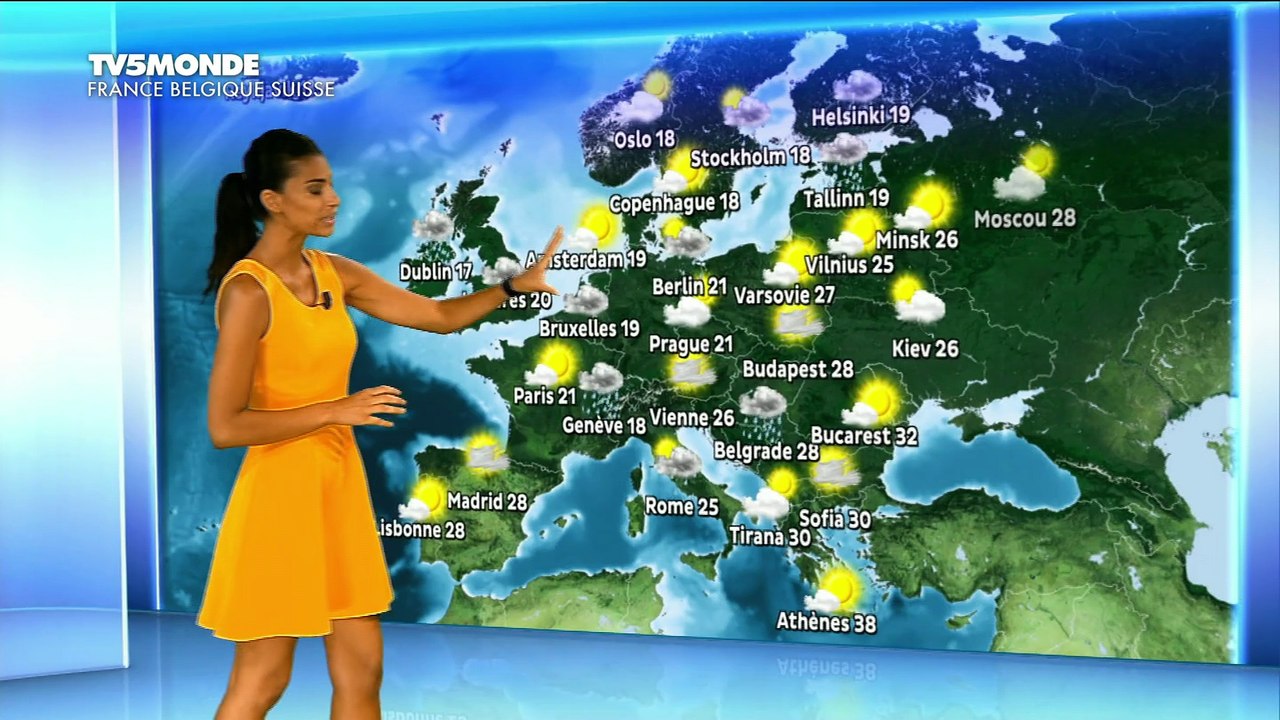 LA METEO du 2016 06 18 de TATIANA SILVA sur TV5 MONDE
