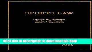 Books Sports Law (Hornbook Series) Free Online
