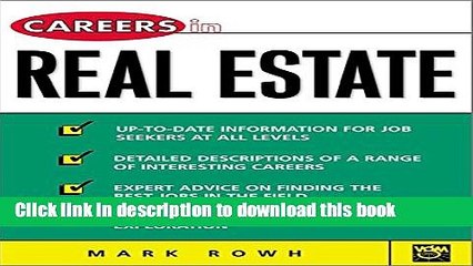 Books Careers in Real Estate (Careers in... Series) Full Online