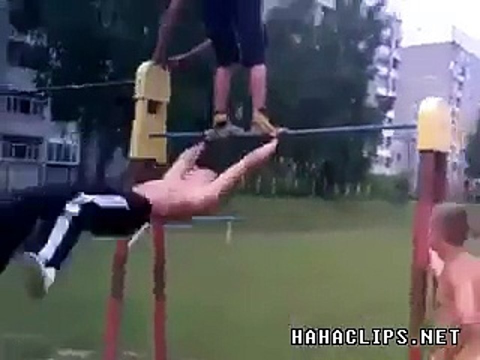 Funny vidoes ,huys swinging got strike
