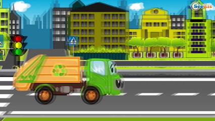 Cars & Trucks - Crane, Excavator and The Car Patrol - Police Car help Car City | Cartoons for kids
