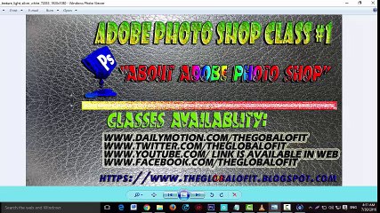 Adobe photo shop class #1