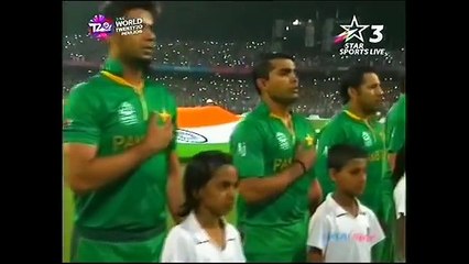 Shafqat Amanat Ali singing National Anthem Of Pakistan in T20 Worldcup 2016 In india - YouTube