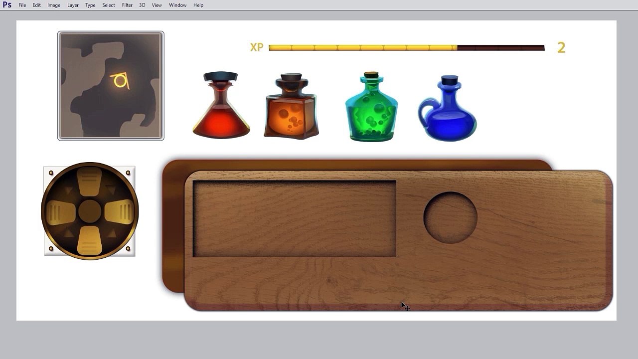 How to Design Game Icons: 04 - Layer Styles Demo