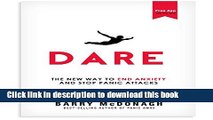 Books Dare: The New Way to End Anxiety and Stop Panic Attacks Fast (+Bonus Audios) Full Download