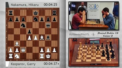 Garry Kasparov vs Hikaru Nakamura __Ultimate Blitz Challenge 2016 R17