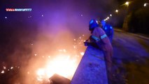 Vasto incendio ad Andria in Via Lagnone Santa Croce, tra rifiuti abbandonati e aree incolte