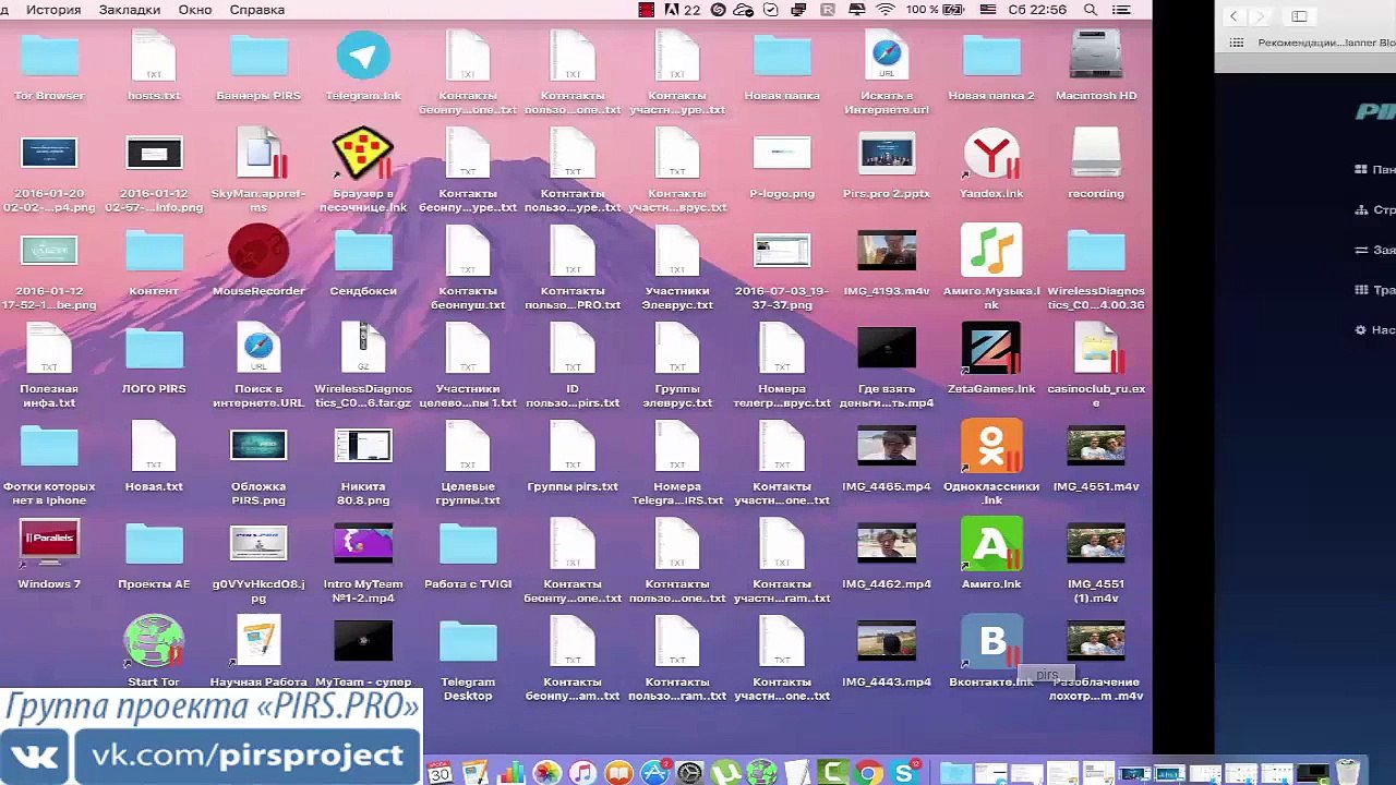 PIRS.PRO - Начало работы, регистрация, ввод, вывод, обзор!