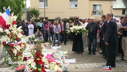 Forte affluence de catholoques et de musulmans dans la cathédrale de Rouen