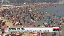 Koreans hit the water, more heat warnings issued