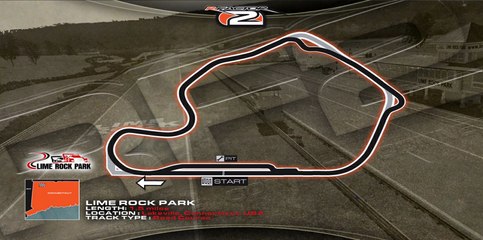 Tour de piste à Lime Rock en BMW serie1 BTCC sur Rfactor 2