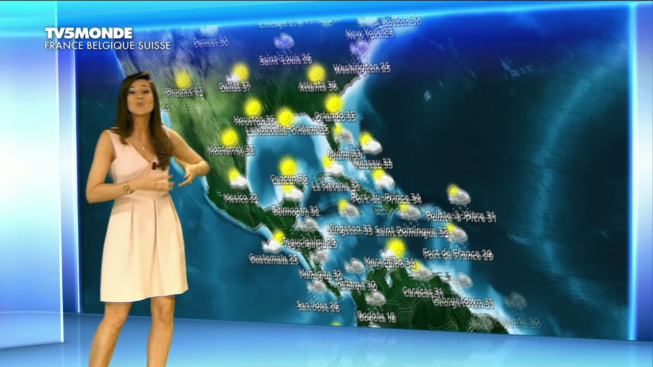 LA METEO du 2016 07 04 de DANIELA PREPELIUC sur TV5 MONDE