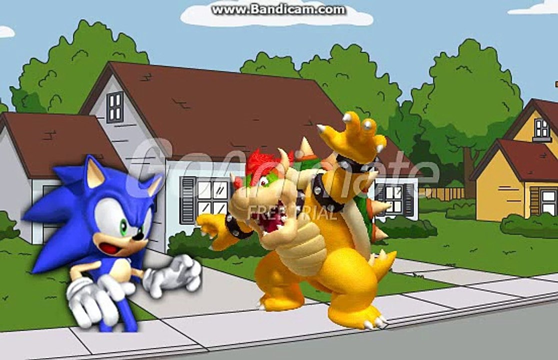 Bowser Beats Up Sonic & Gets Grounded