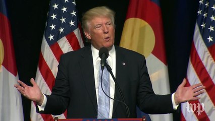 Video herunterladen: Donald Trump criticizes fire marshal for not allowing more people inside Colorado Springs rally venue