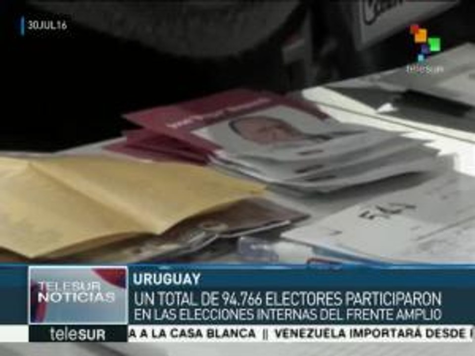 Uruguay: gran participación en comicios del Frente Amplio