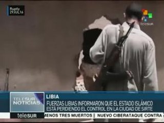 Tropas libias avanzan contra el Estado Islámico en la ciudad de Sirte